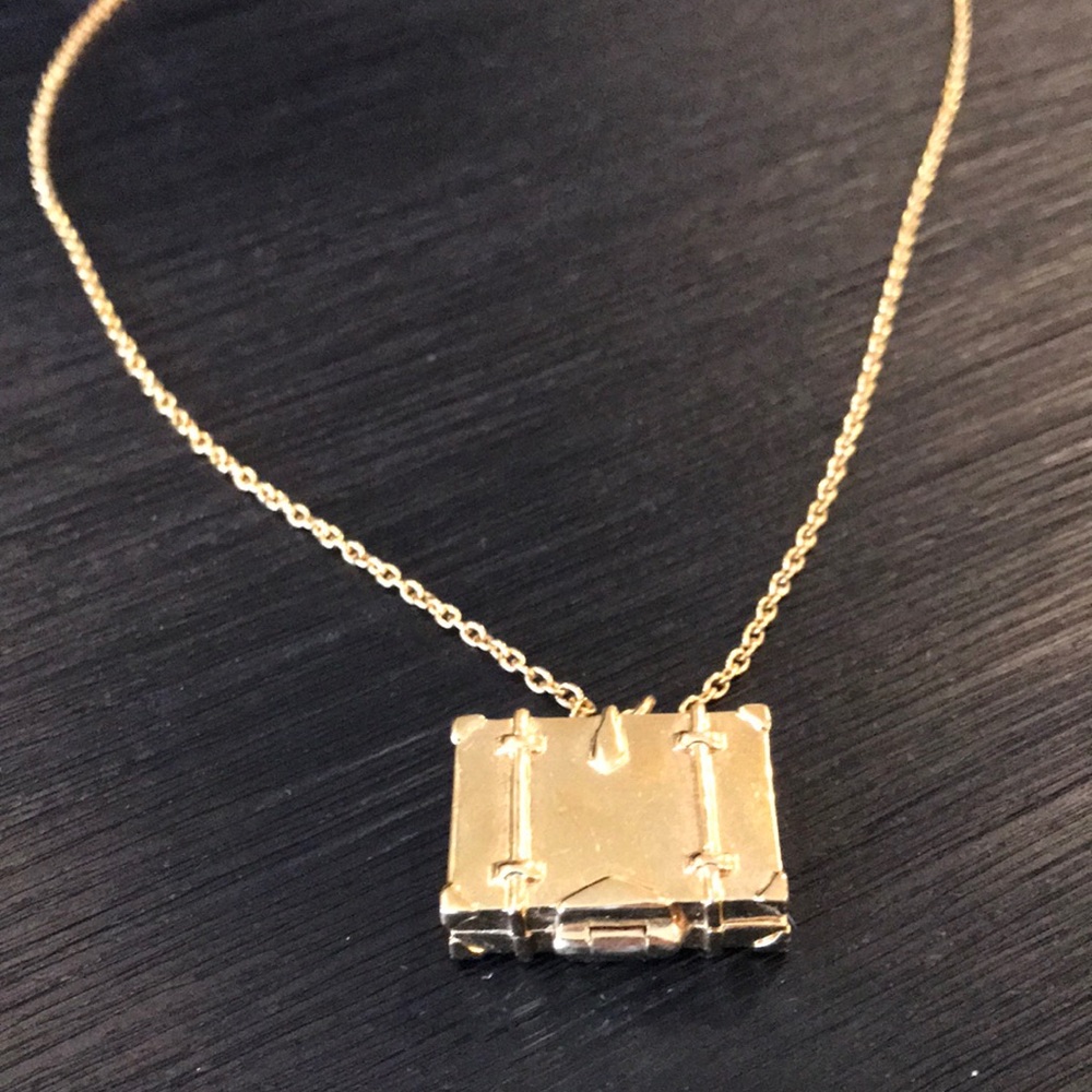 Kate Spade Gold Necklace w Suitcase Locket!